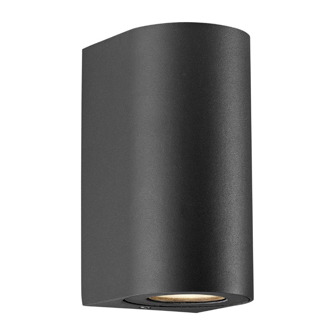 JE749 Nordlux Canto Maxi 2 Outdoor Wall Light Seaside Black (Direct)