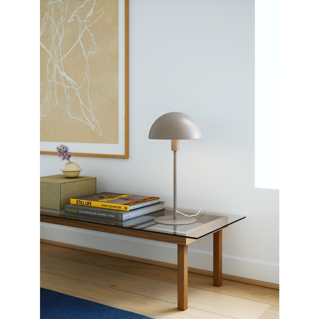 JE764 Nordlux Ellen 20 Indoor Table Lamp Light Brown (Direct)