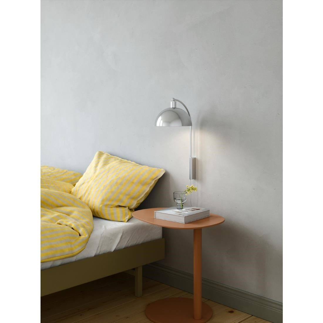 JE768 Nordlux Ellen 20 Indoor Wall Light Chrome (Direct)