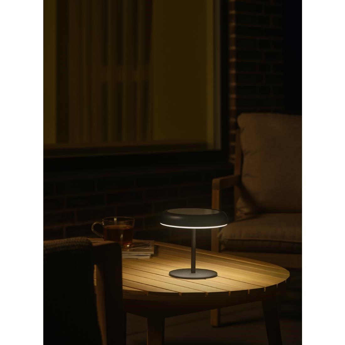 JE774 Nordlux Elmer Solar Outdoor Battery Light Black (Direct)