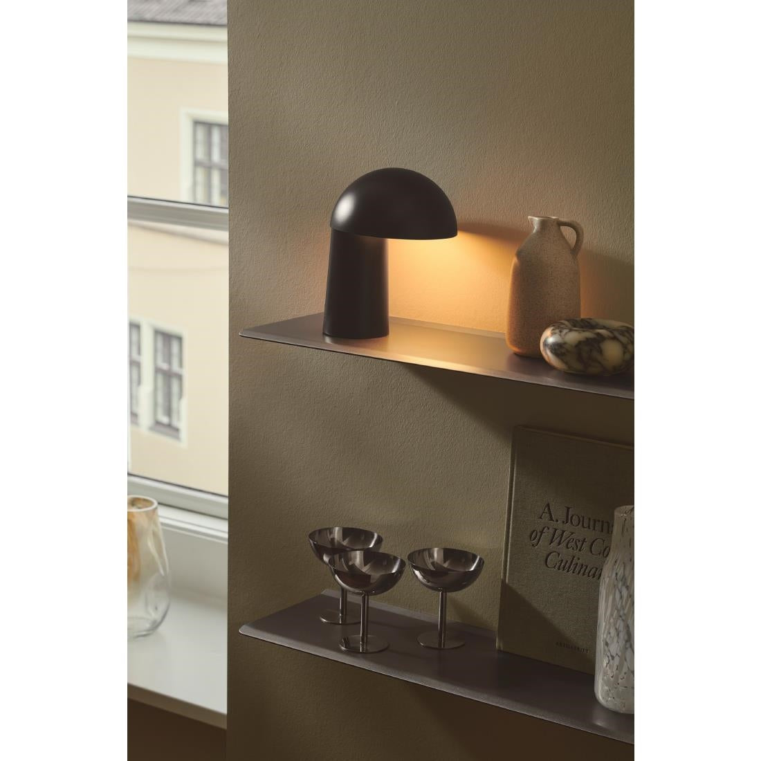 JE777 Nordlux Faye Portable Indoor Table Lamp Black (Direct)