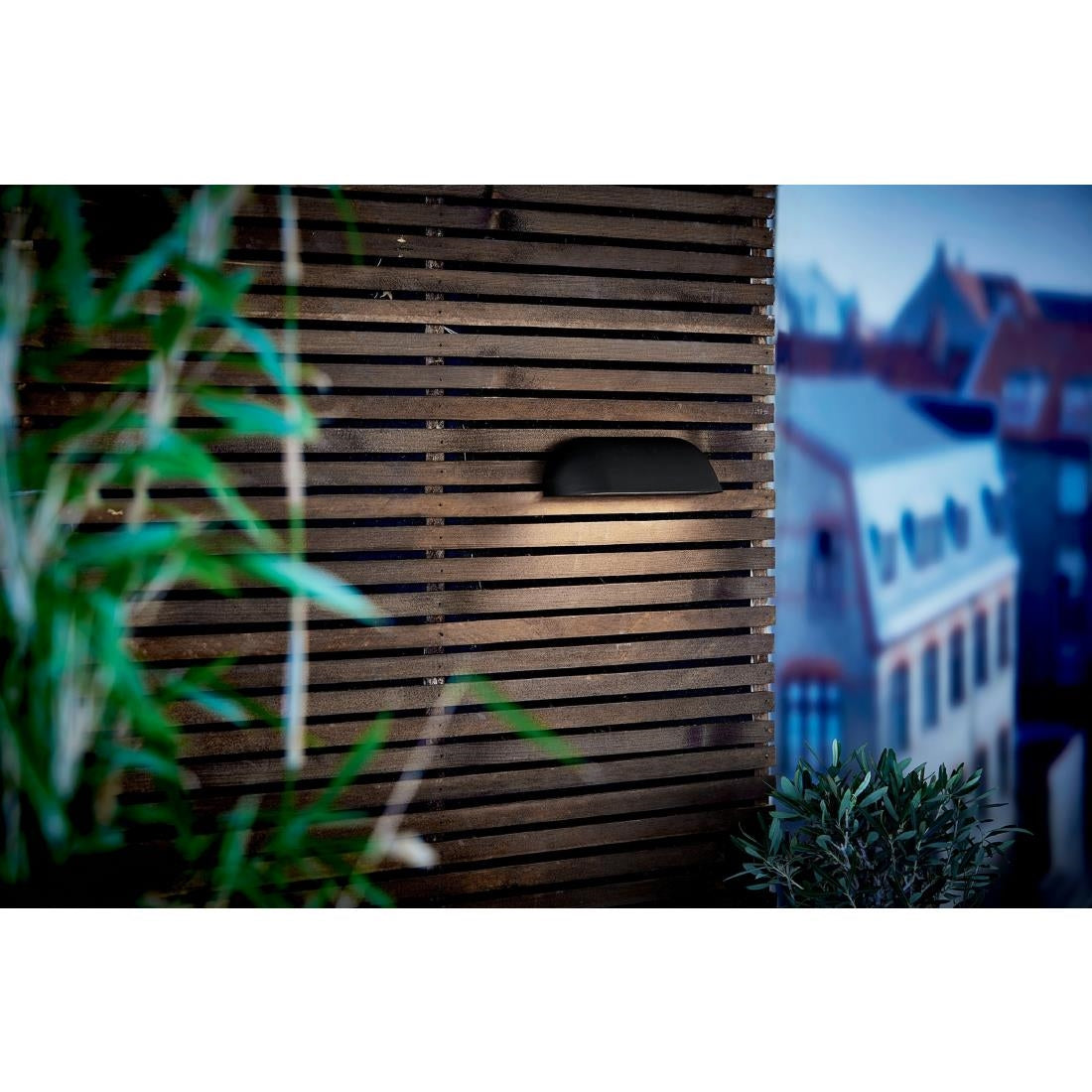 JE778 Nordlux Front 26 Outdoor Wall Light Black (Direct)