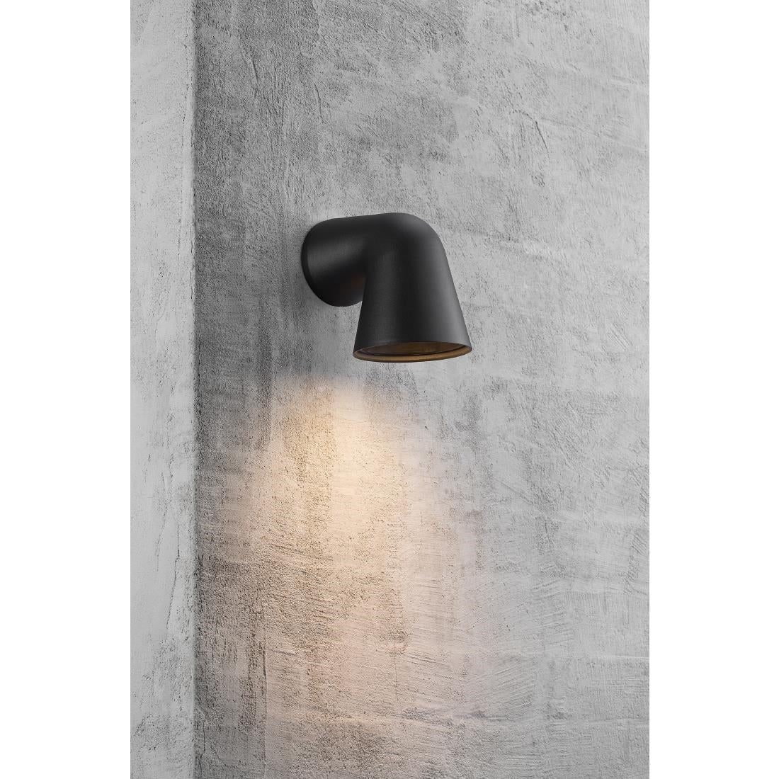 JE781 Nordlux Front Single Outdoor Wall Light Black (Direct)
