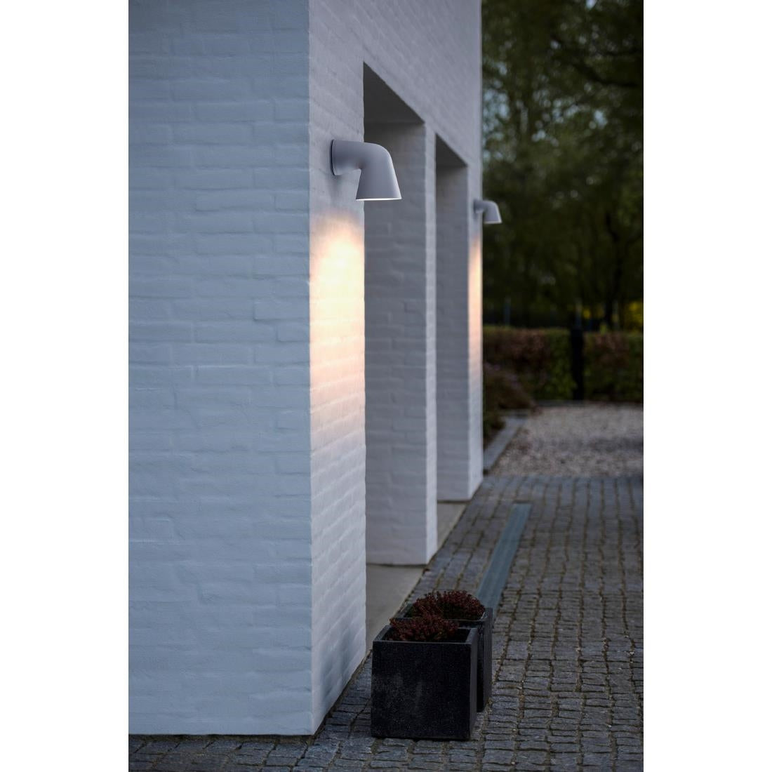 JE783 Nordlux Front Single Outdoor Wall Light White (Direct)