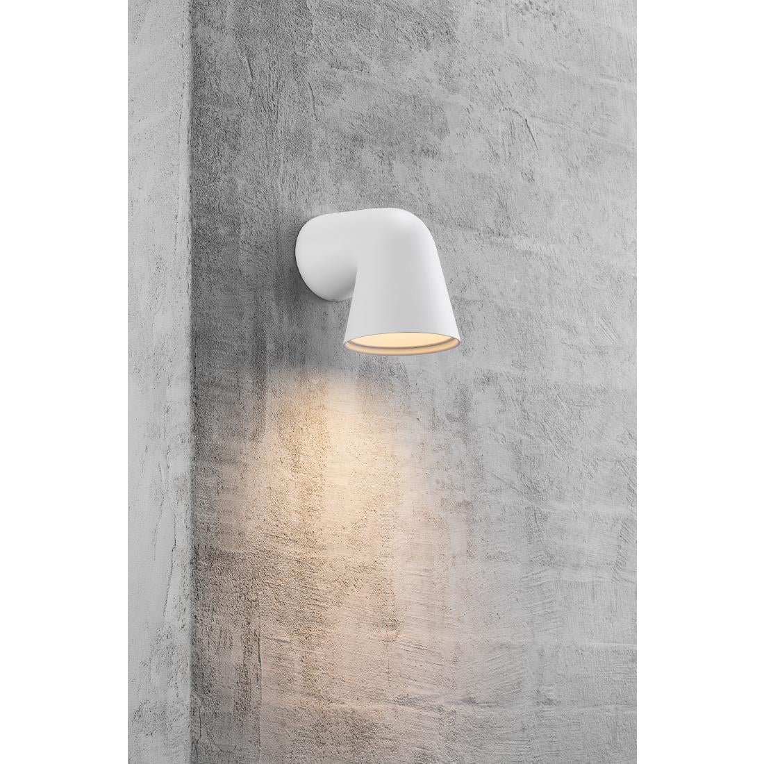 JE783 Nordlux Front Single Outdoor Wall Light White (Direct)