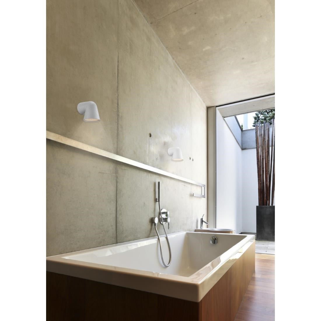 JE783 Nordlux Front Single Outdoor Wall Light White (Direct)