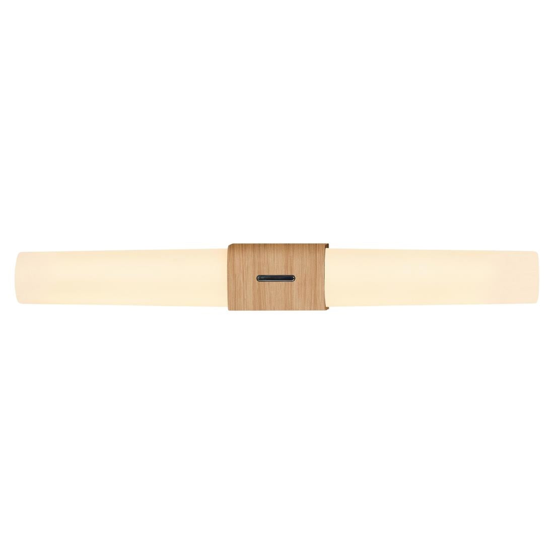 JE786 Nordlux Helva Double Basic Indoor Wall Light Wood Foil (Direct)