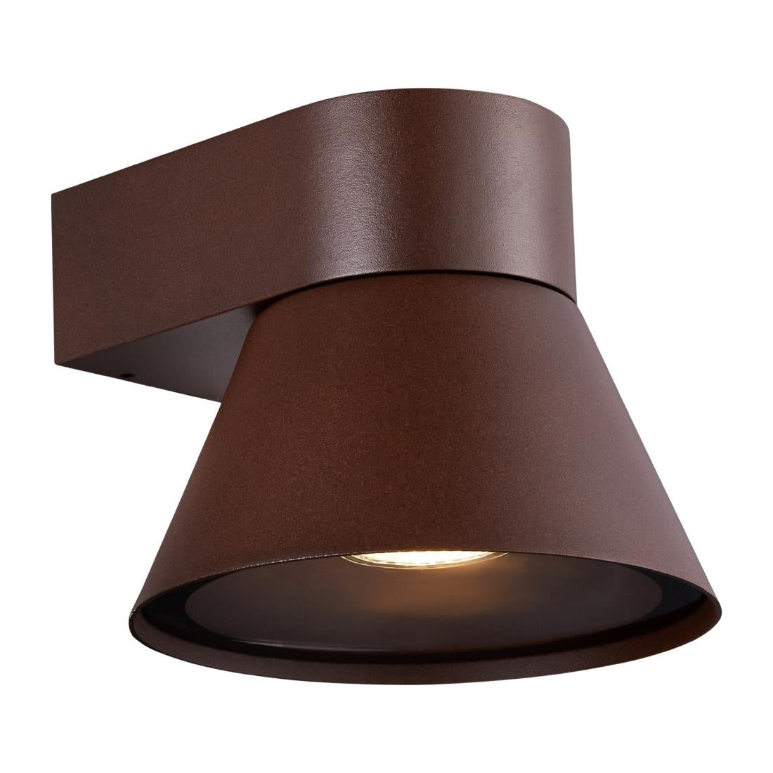 JE788 Nordlux Kyklop Cone Outdoor Wall Light Rusty (Direct)