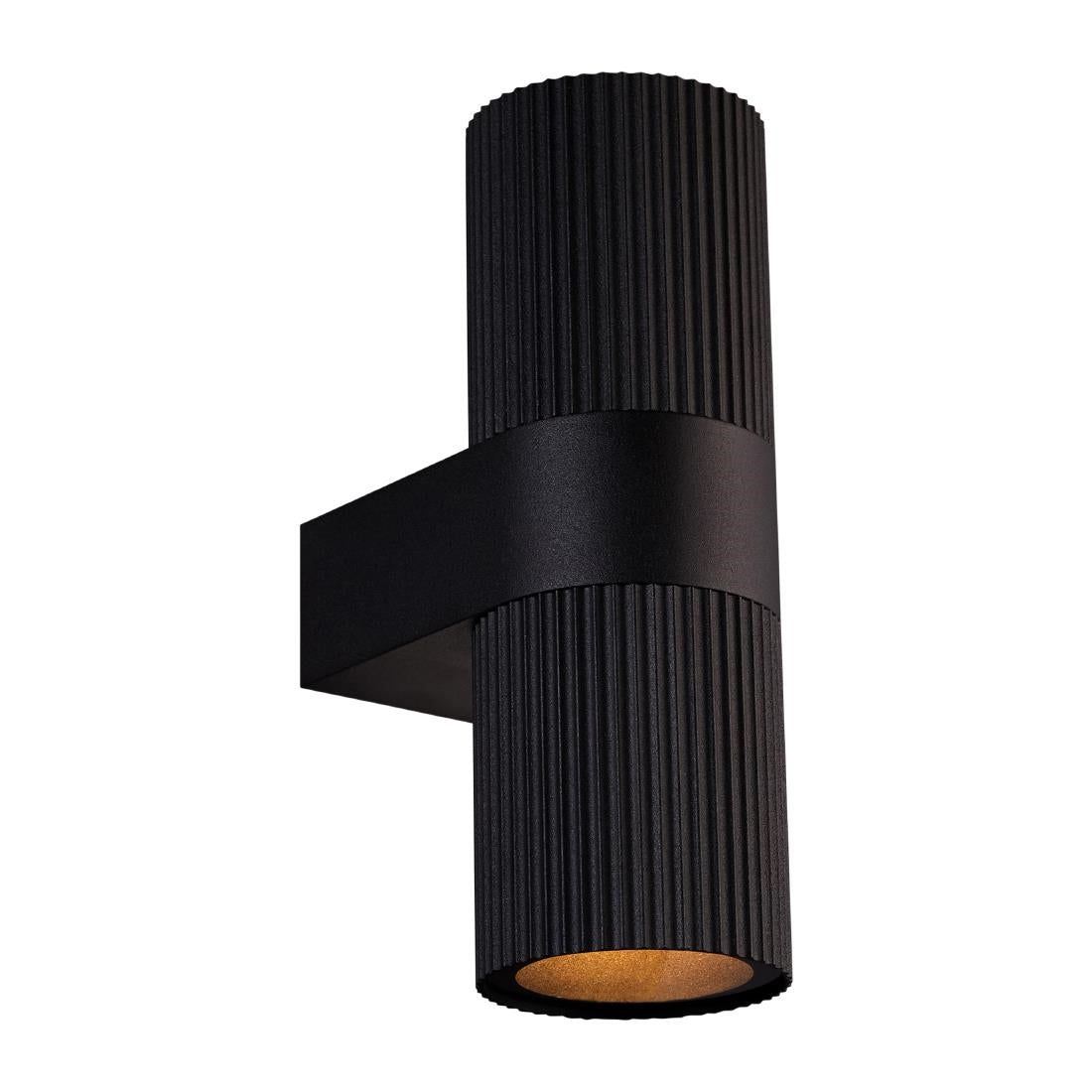 JE789 Nordlux Kyklop Ripple Outdoor Wall Light Black (Direct)