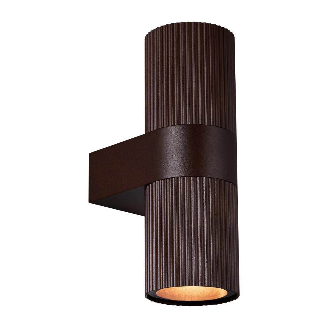 JE790 Nordlux Kyklop Ripple Outdoor Wall Light Rusty (Direct)