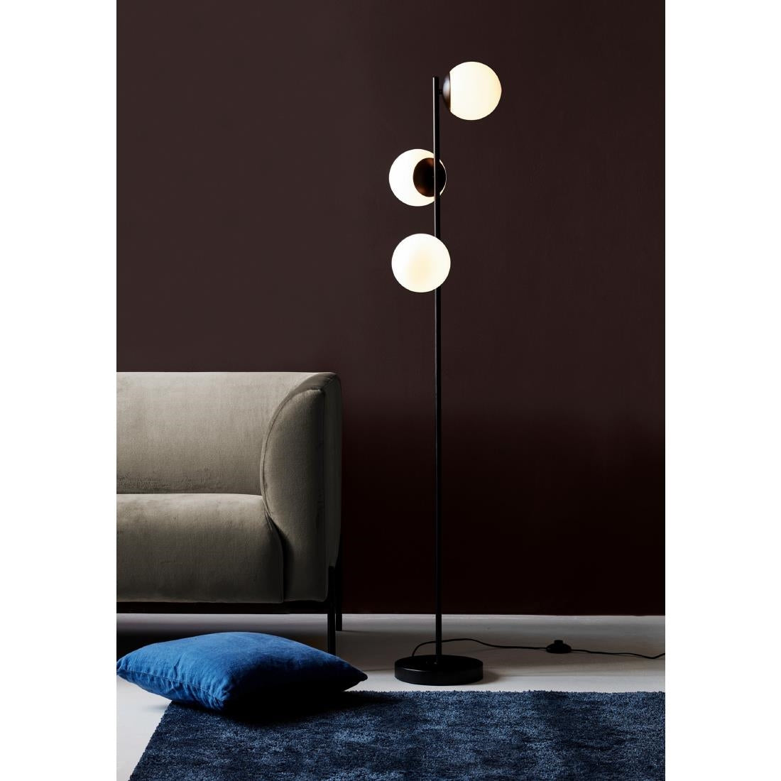 JE791 Nordlux Lilly Indoor Floor Lamp Black (Direct)