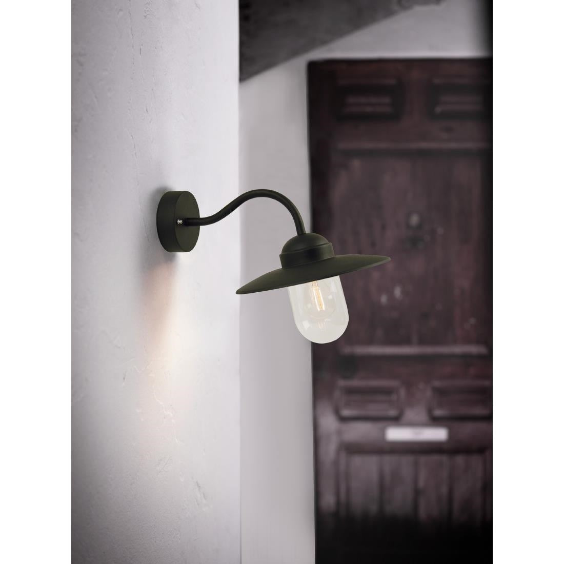 JE792 Nordlux Luxembourg Outdoor Wall Light Black (Direct)