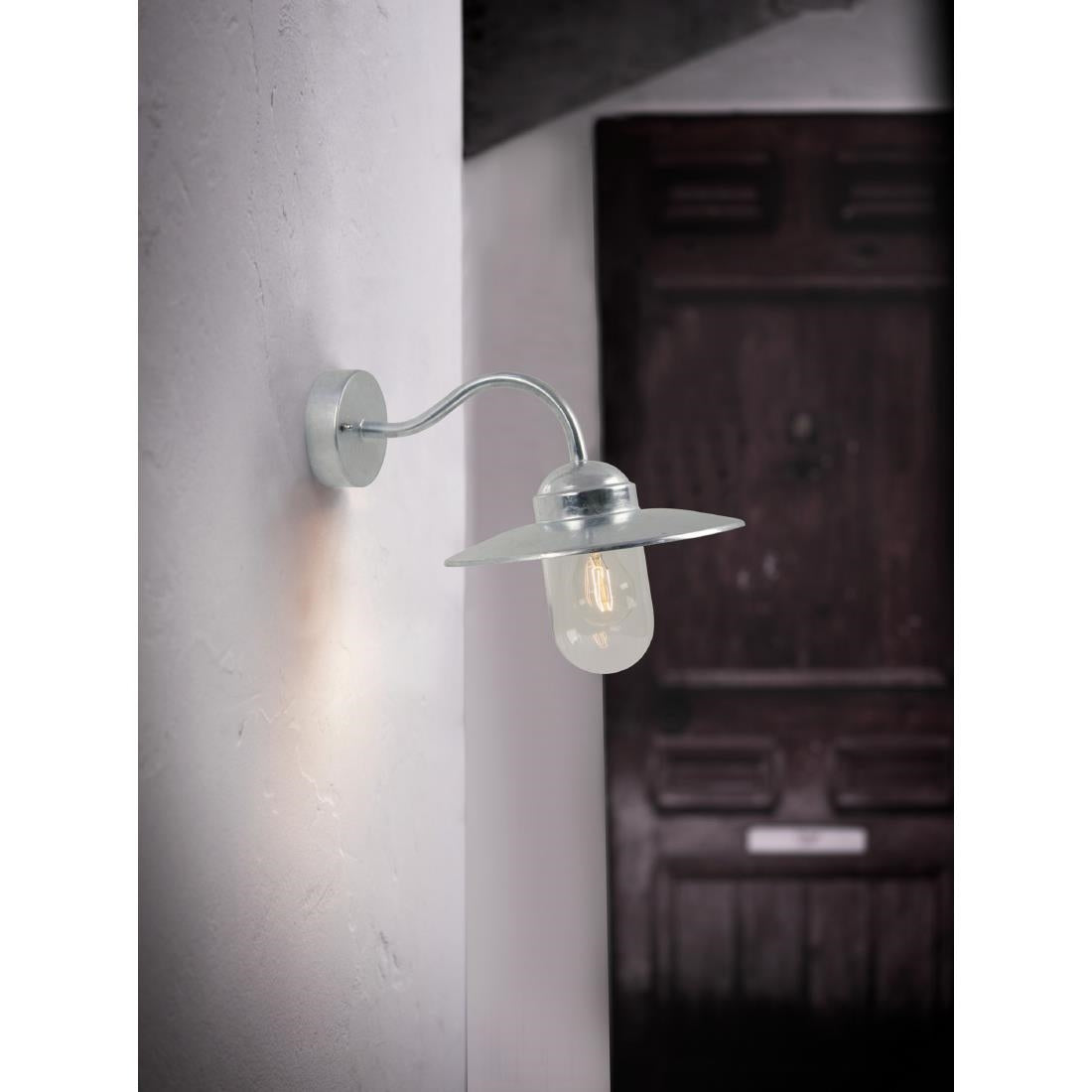JE794 Nordlux Luxembourg Outdoor Wall Light Galvanized (Direct)