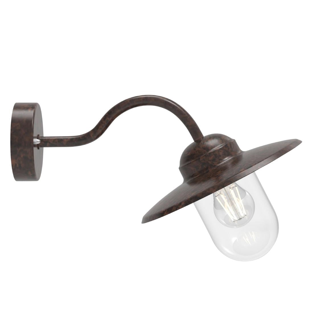JE795 Nordlux Luxembourg Outdoor Wall Light Rusty (Direct)