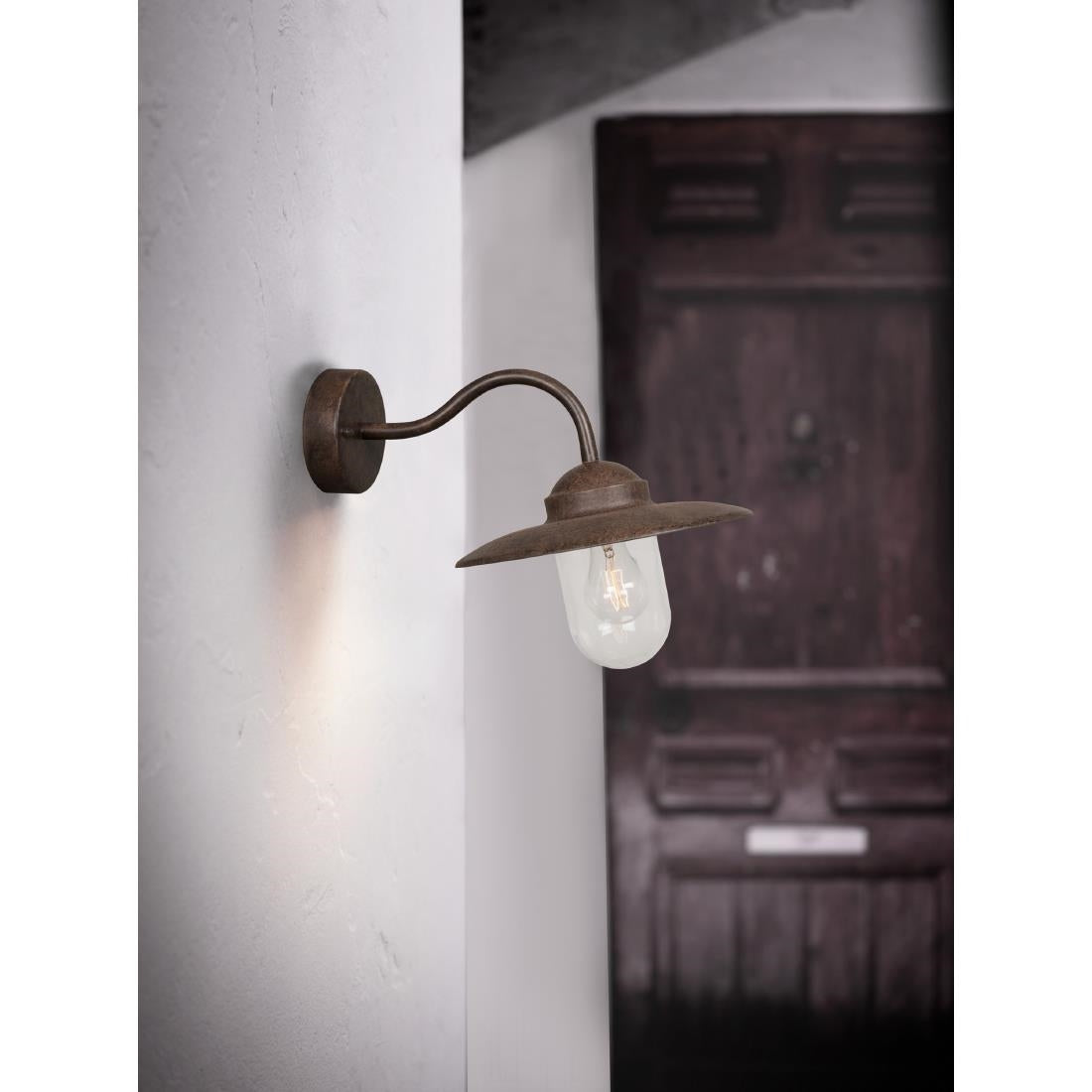 JE795 Nordlux Luxembourg Outdoor Wall Light Rusty (Direct)
