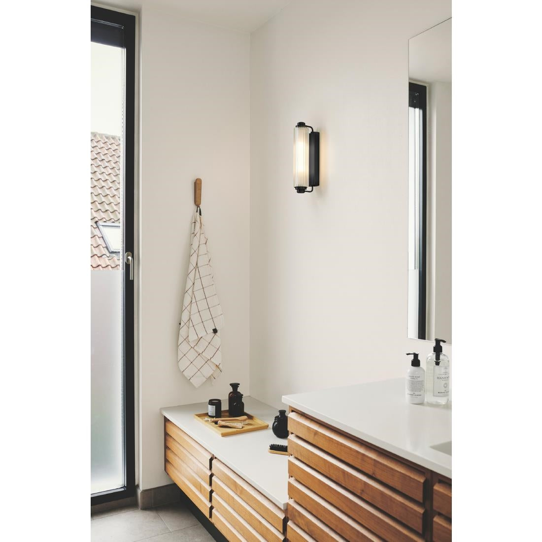 JE811 Nordlux Nimal Double Indoor Wall Light Black (Direct)
