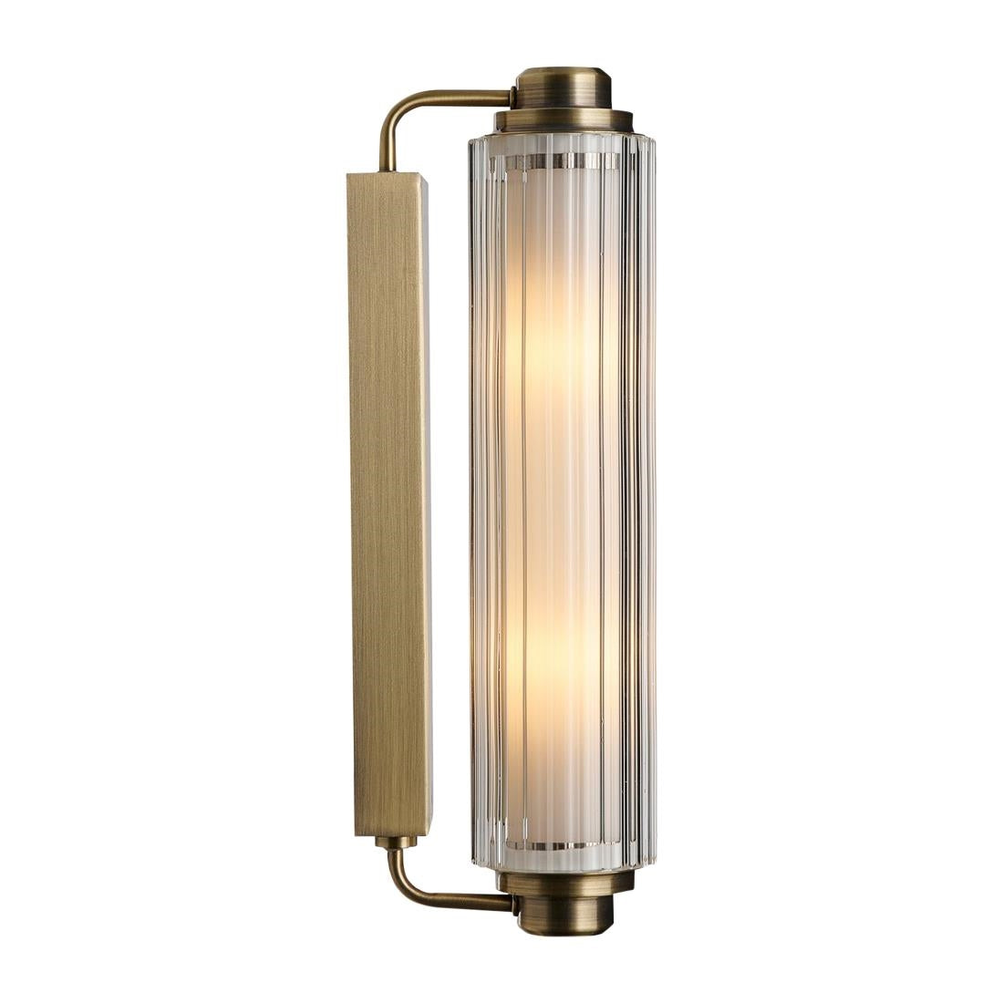 JE812 Nordlux Nimal Double Indoor Wall Light Brass (Direct)