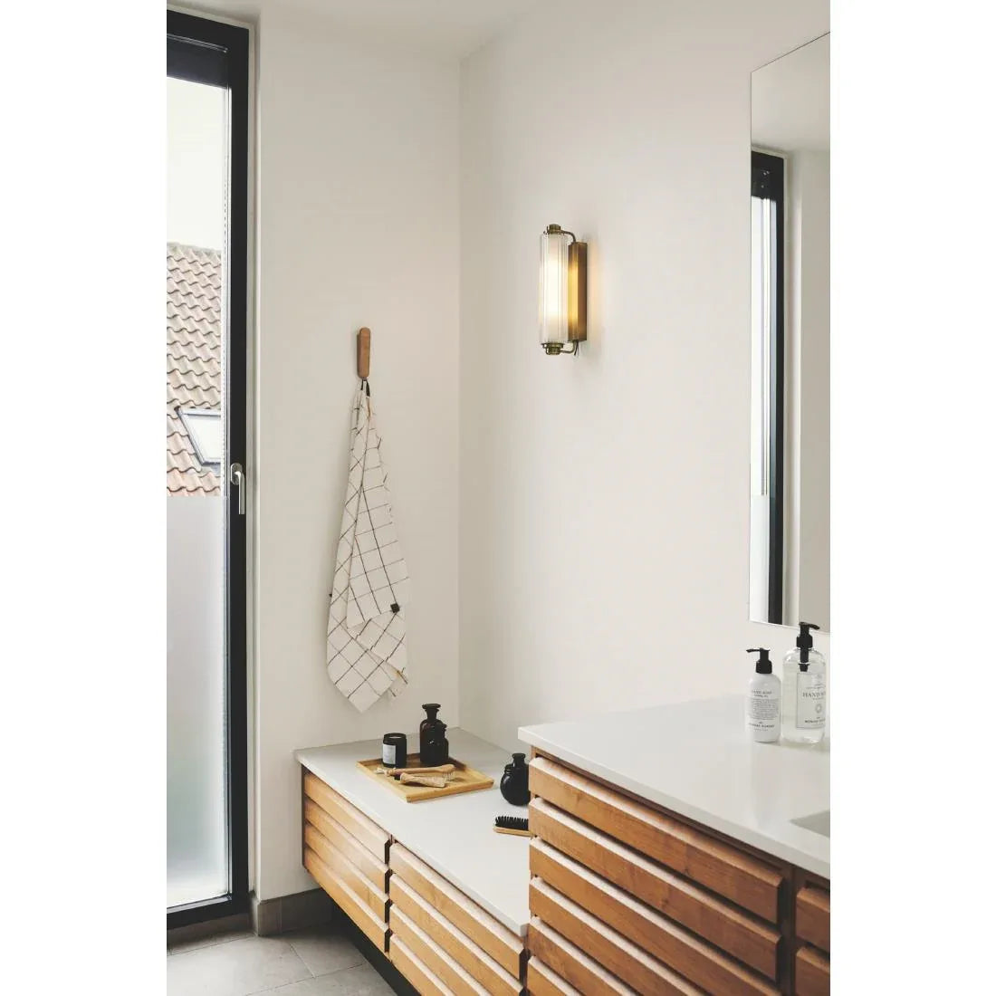 JE812 Nordlux Nimal Double Indoor Wall Light Brass (Direct)
