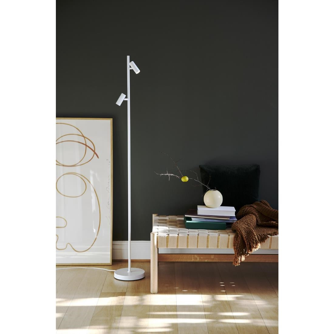 JE814 Nordlux Omari Indoor Floor Lamp White (Direct)