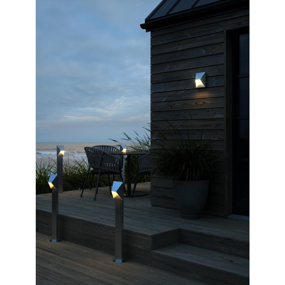 JE820 Nordlux Pontio 15 Outdoor Wall Light Galvanized (Direct)