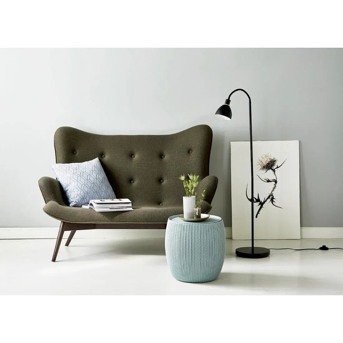 JE827 Nordlux Ray Single Indoor Floor Lamp Black (Direct)