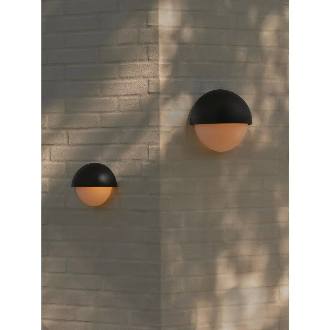 JE844 Nordlux Scorpius Round Outdoor Wall Light Black (Direct)