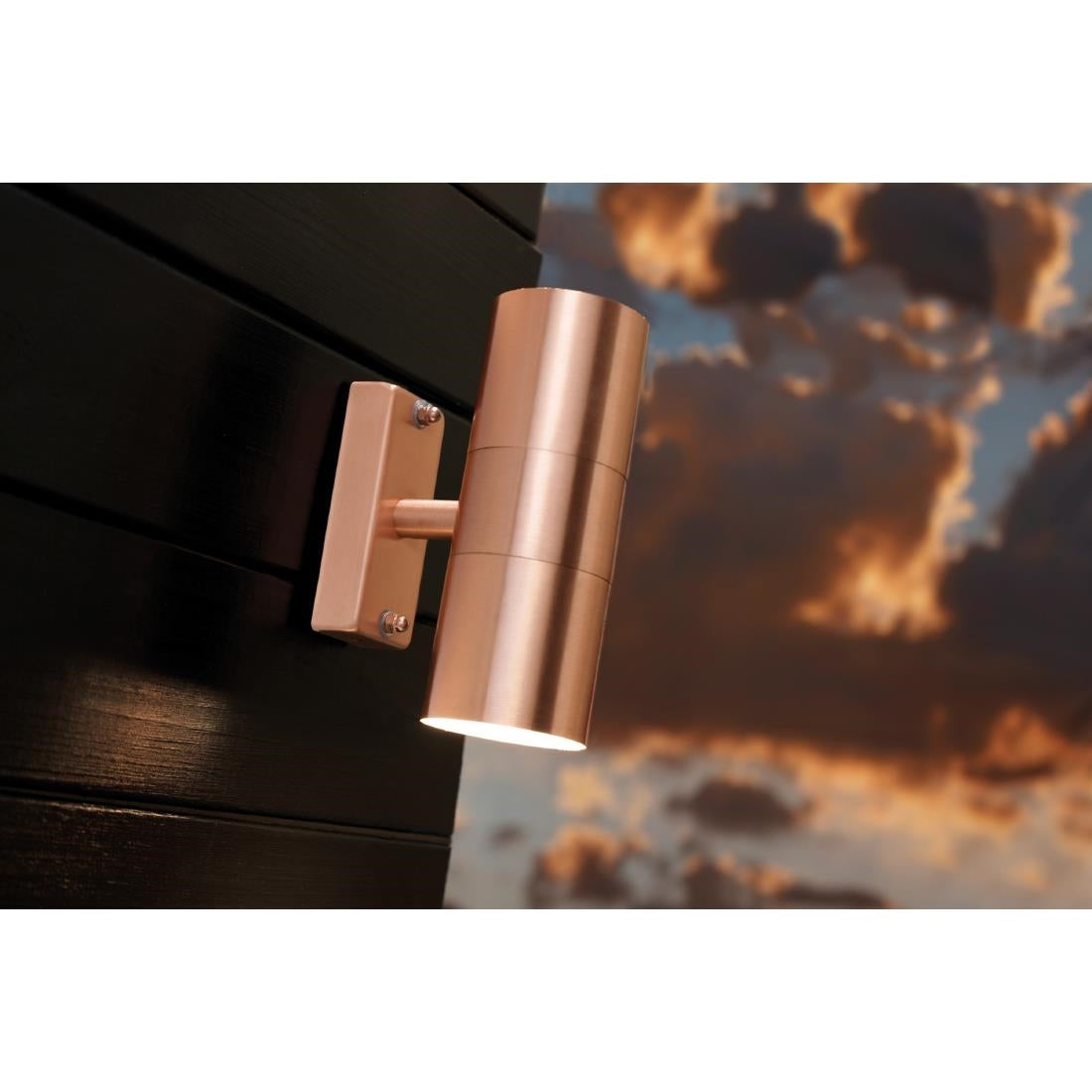 JE847 Nordlux Tin Double Outdoor Wall Light Copper (Direct)
