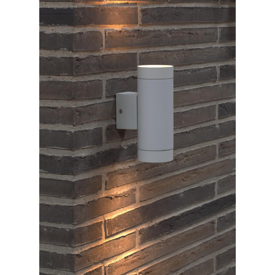 JE848 Nordlux Tin Maxi Double Outdoor Wall Light White (Direct)