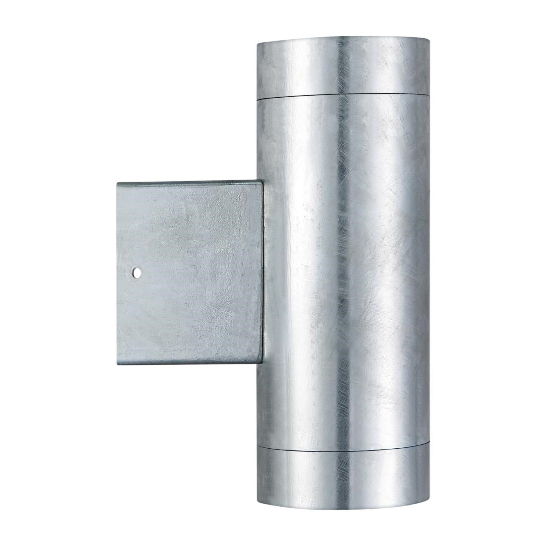 JE856 Nordlux Tin Maxi Double Outdoor Wall Light Galvanized (Direct)