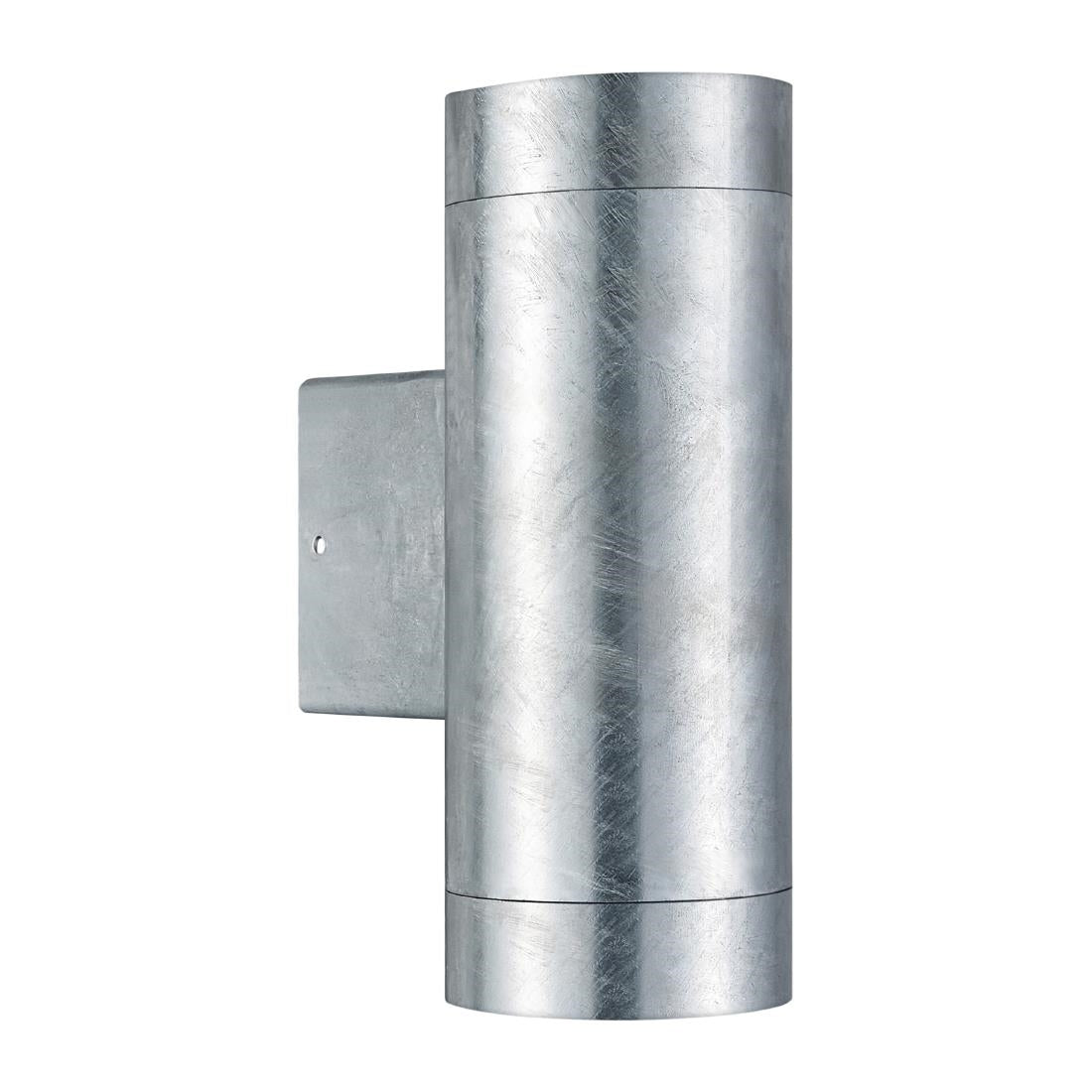 JE856 Nordlux Tin Maxi Double Outdoor Wall Light Galvanized (Direct)