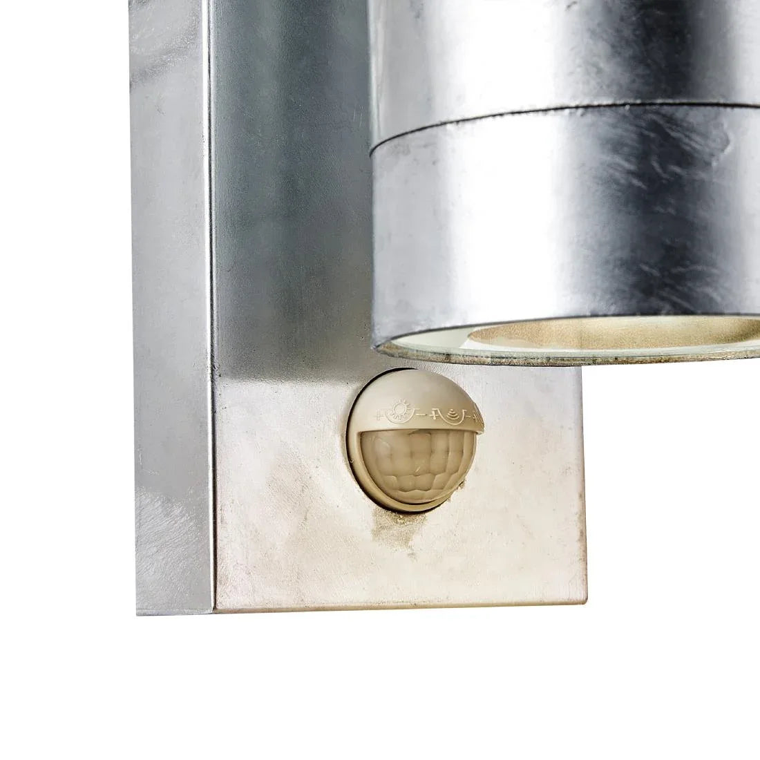 JE857 Nordlux Tin Maxi Sensor Outdoor Wall Light Galvanized (Direct)