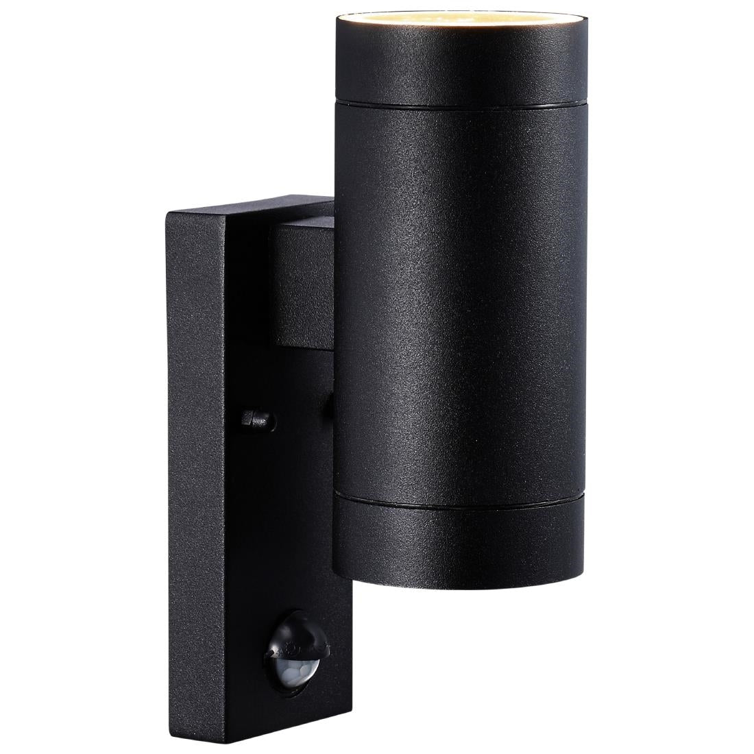 JE858 Nordlux Tin Maxi Double Sensor Outdoor Wall Light Black (Direct)
