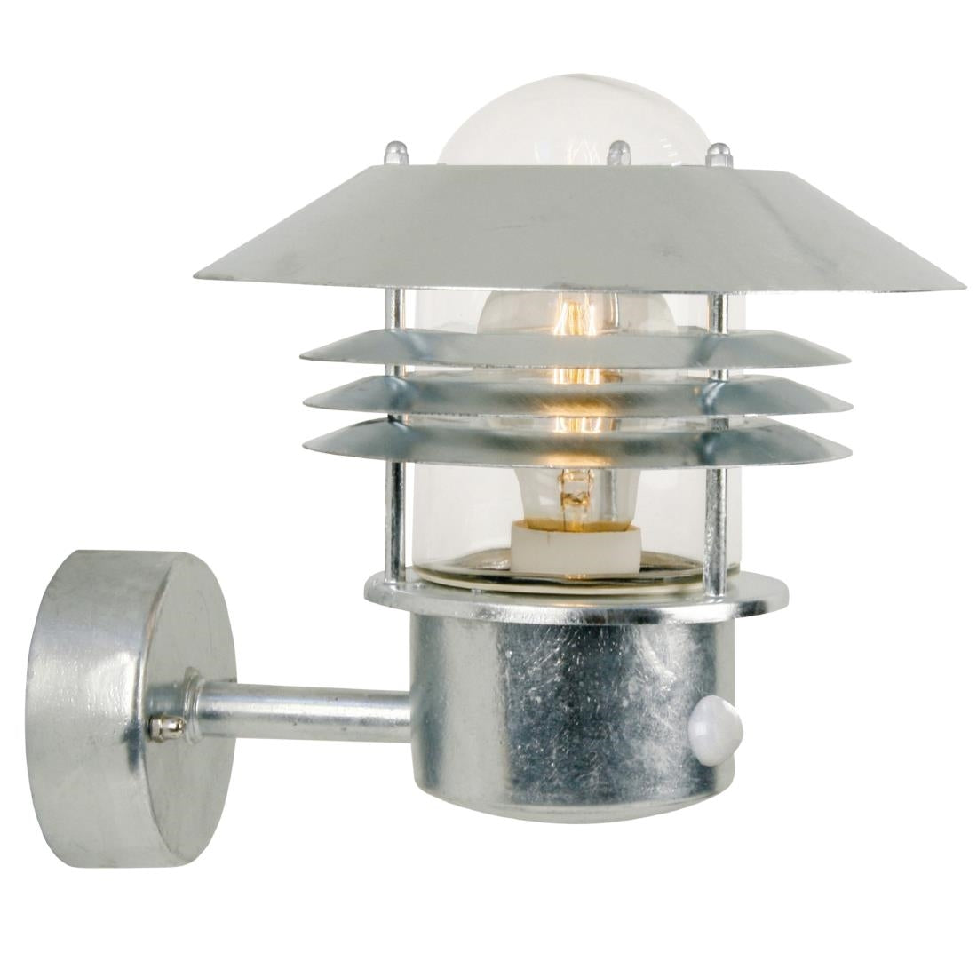 JE866 Nordlux Vejers Sensor Outdoor Wall Light Galvanized (Direct)