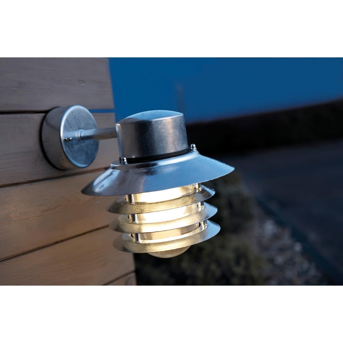 JE868 Nordlux Vejers Down Outdoor Wall Light Galvanized (Direct)