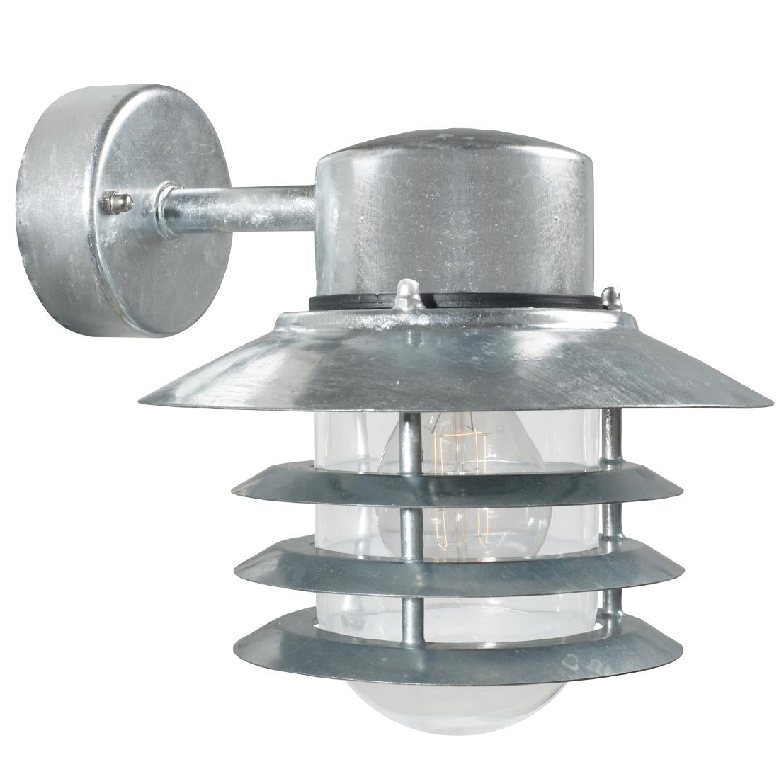 JE868 Nordlux Vejers Down Outdoor Wall Light Galvanized (Direct)