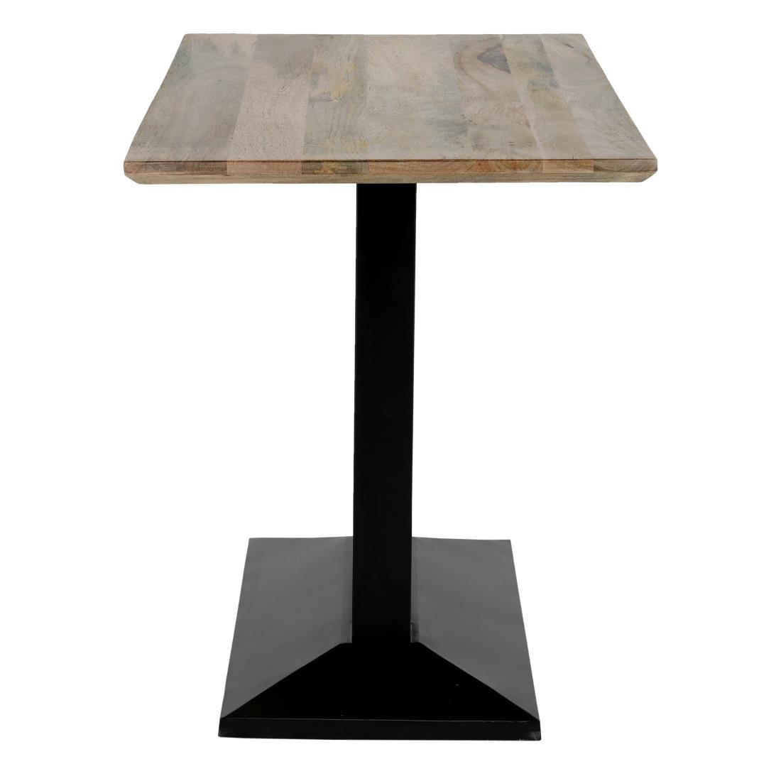 Bolero Loft Rectangle Dining Table with Wooden Top