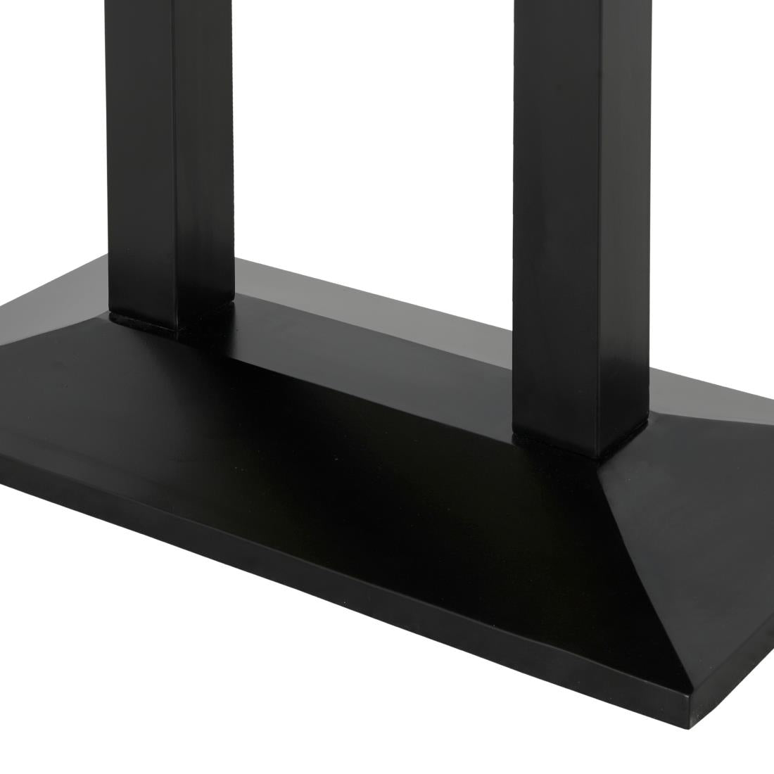 Bolero Loft Rectangle Dining Table with Wooden Top