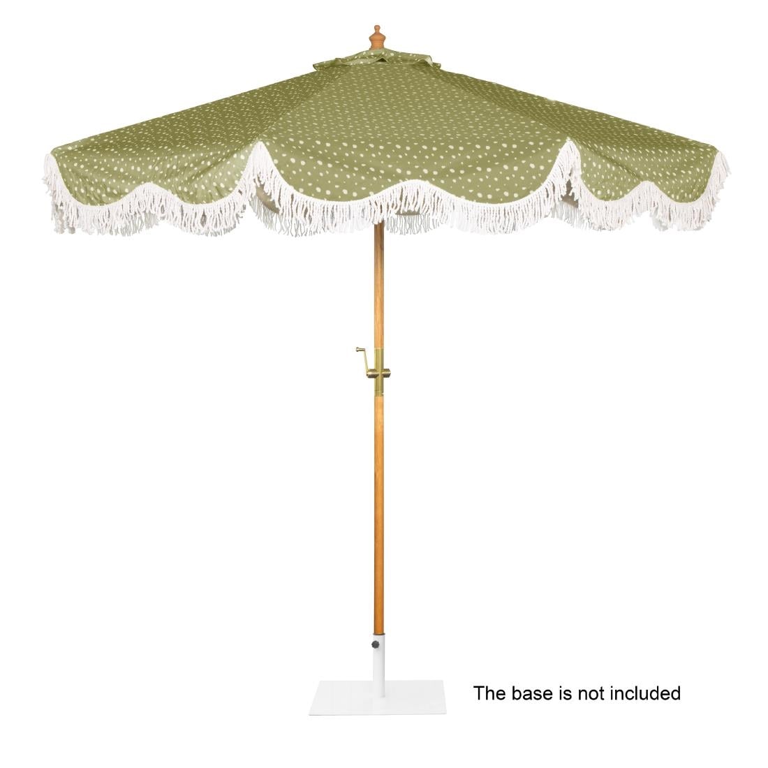 Bolero Sicily Round Parasol 2.5m Diameter Green Mix