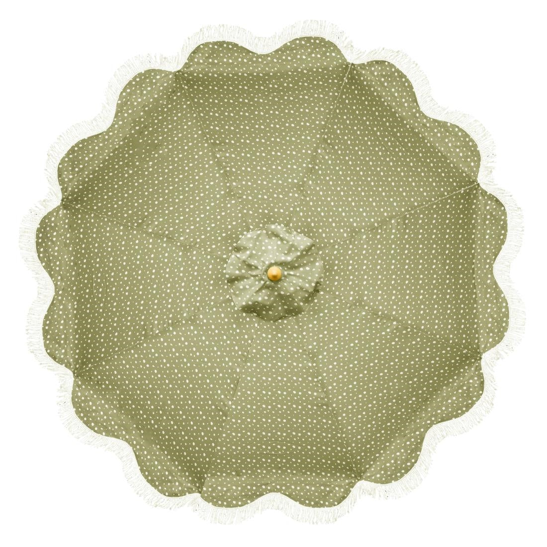 Bolero Sicily Round Parasol 2.5m Diameter Green Mix