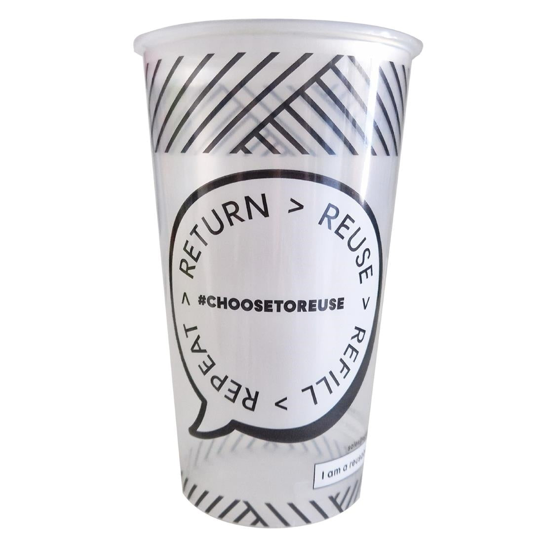 JE966 eGreen Event Cup Plain Design - Pint to Brim (Box 120)