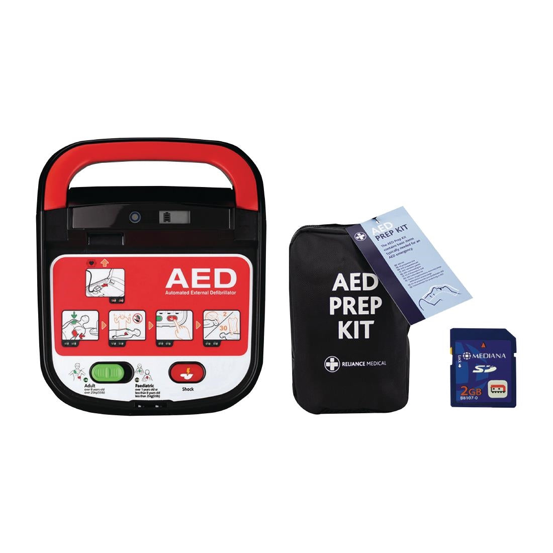 JF048 Mediana A15 Defib including SD Card and Prep Kit