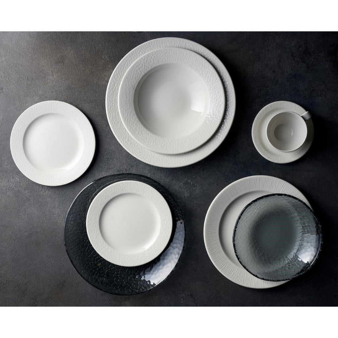 JF603 Churchill Viana White Footed Plate - 261mm (Pack 12) (Direct)