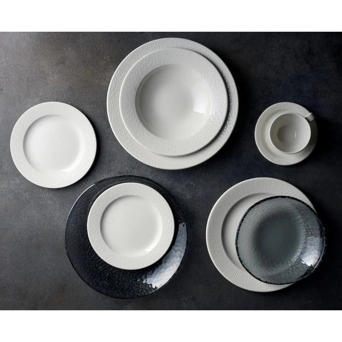 JF604 Churchill Viana White Footed Plate - 234mm (Pack 12) (Direct)