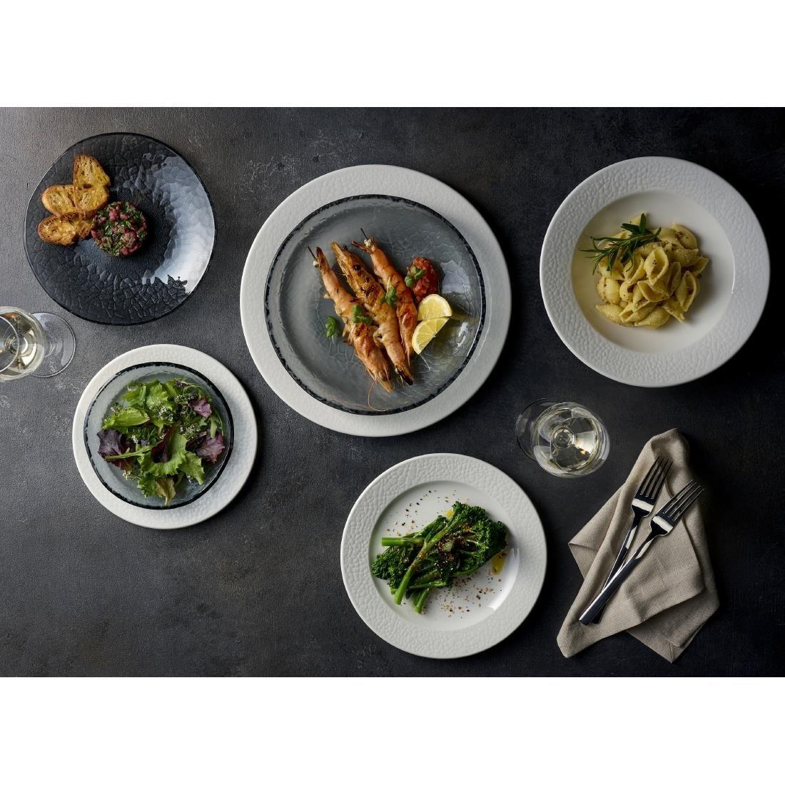 JF608 Churchill Viana White Rimmed Bowl - 249ml (Pack 12) (Direct)