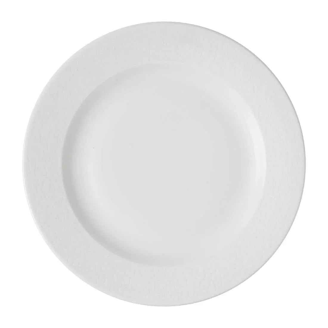 JF604 Churchill Viana White Footed Plate - 234mm (Pack 12) (Direct)