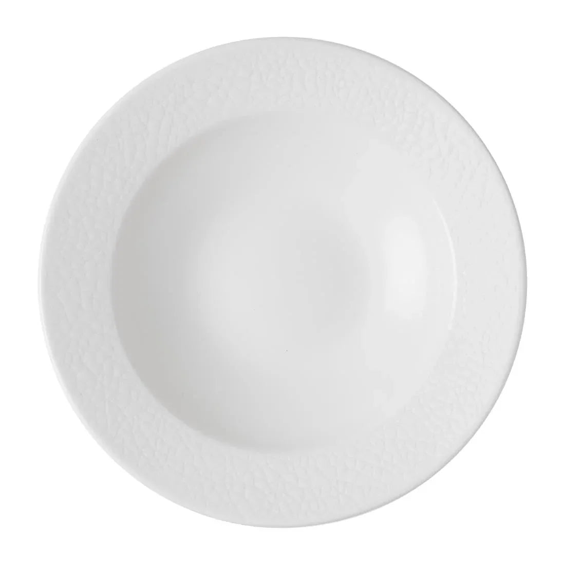 JF608 Churchill Viana White Rimmed Bowl - 249ml (Pack 12) (Direct)