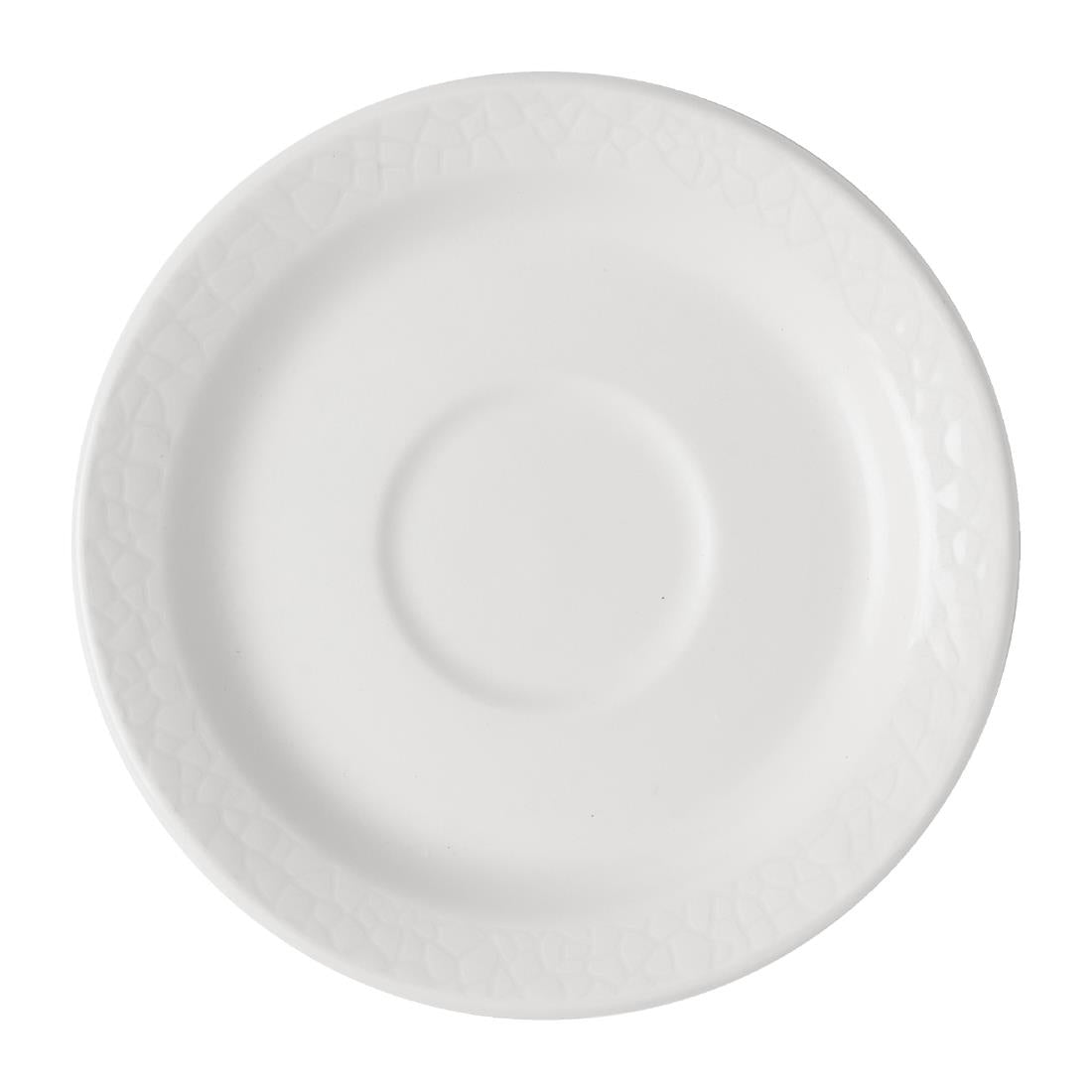 JF609 Churchill Viana White Saucer - 150mm (Pack 12) (Direct)