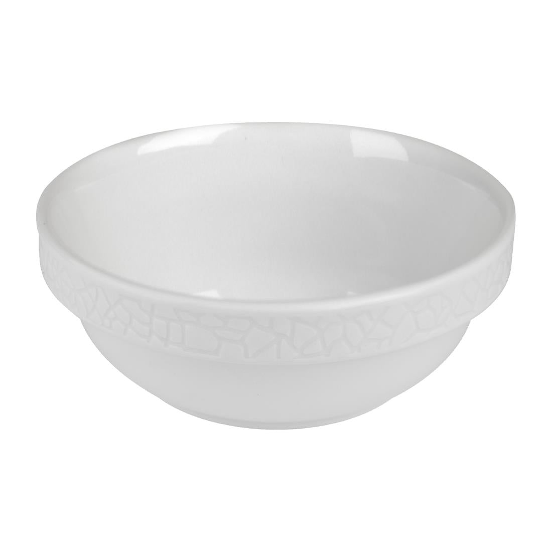 JF611 Churchill Viana White Stacking Bowl - 280ml (Pack 6) (Direct)