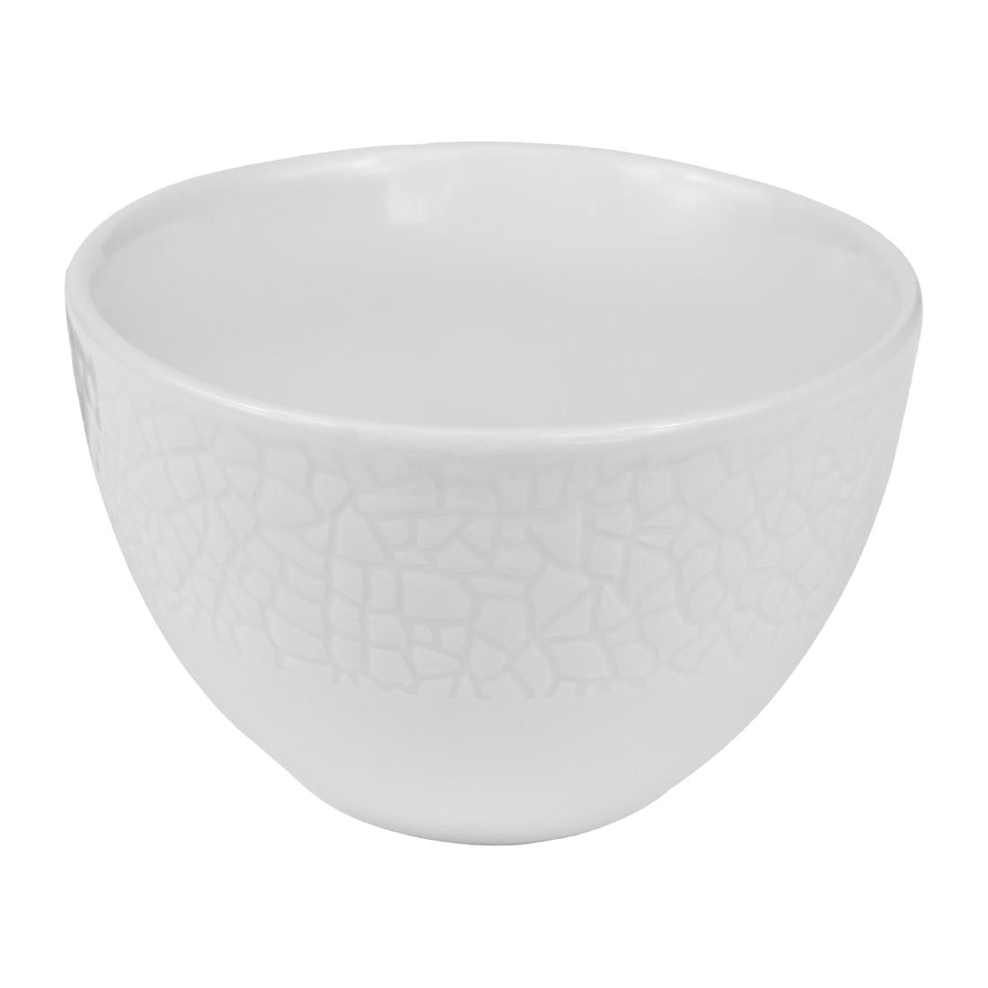 JF622 Churchill Viana White Open Sugar Bowl - 227ml (Pack 12) (Direct)