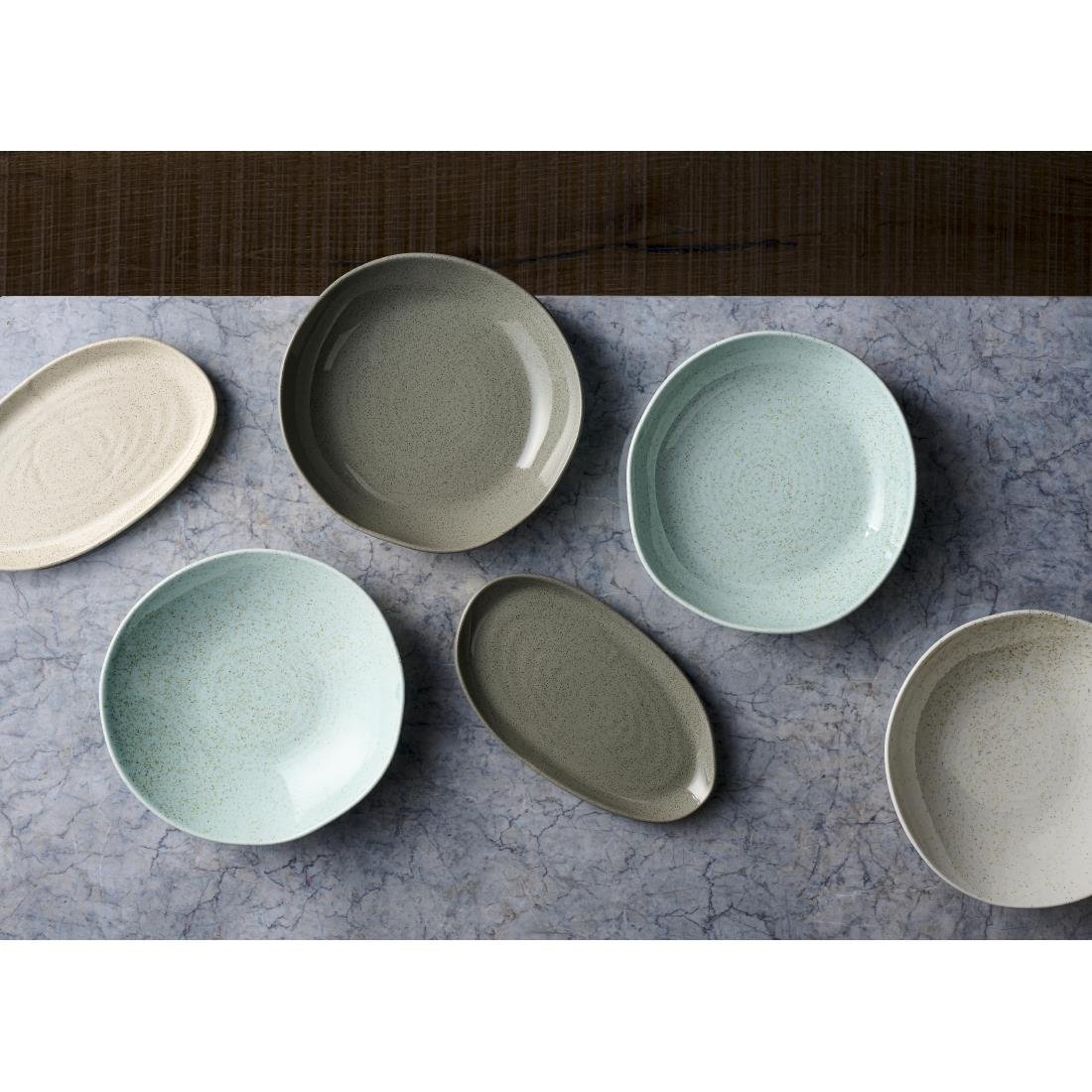 JF663 Churchill Nutmeg Cream Natural Organic Platter - 260x150mm (Pack 6) (Direct)